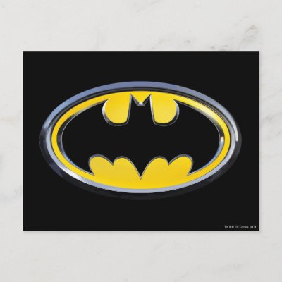 Batman Classic Logo postcards