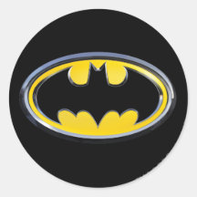 Batman Classic Logo Round Stickers