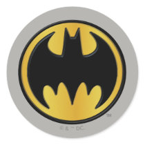 Batman Classic Logo Round Stickers