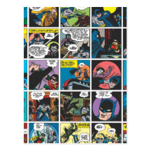 Batman Comic Panel 5x5 Post Cards