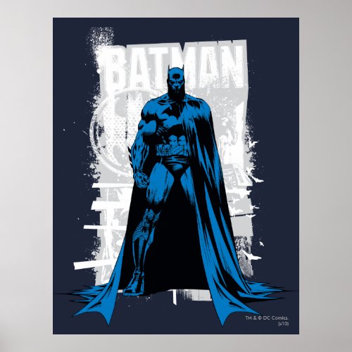 Vintage Batman Comic Full View Poster