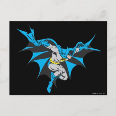 Batman Crouches postcards