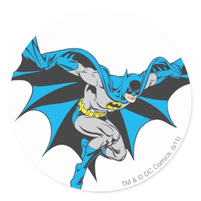 Batman Crouches stickers