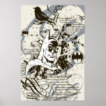 Batman Dark Knight Manuscript Montage posters