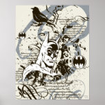 Batman Dark Knight Manuscript Montage posters