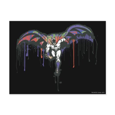 Batman Dash Painted postcards