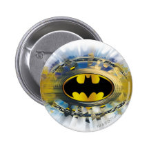 Batman Decorated Logo Pinback Button