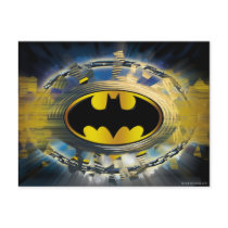Batman Decorated Logo Post Card