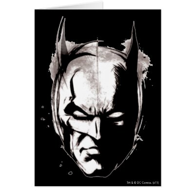 Batman Drawn Face cards