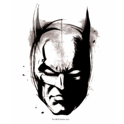 Batman Drawn Face t-shirts
