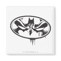 Batman Drip Logo Refrigerator Magnet