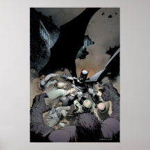 Batman Fighting Arch Enemies Posters