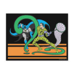 Batman Fights Riddler Post Cards