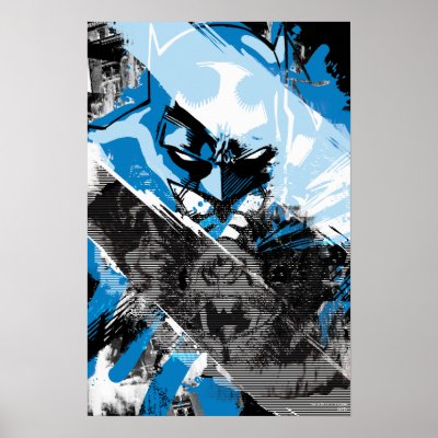Batman Future Cityscape Montage Poster by batman