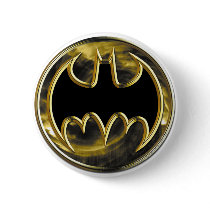Batman Gold Logo Pinback Button