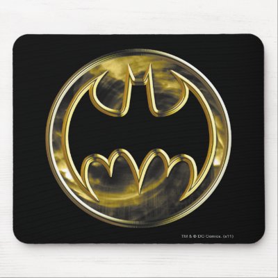 Batman Gold Logo mousepads