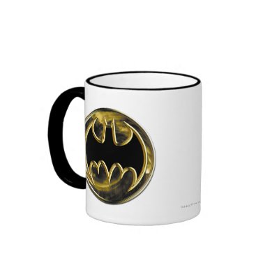 Batman Gold Logo mugs