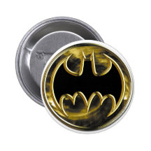 Batman Gold Logo Pinback Button