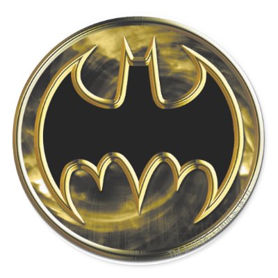 Batman Gold Logo stickers