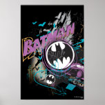 Batman Gotham Skyline Sketch Poster