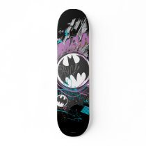 Batman Gotham Skyline Sketch Skate Deck
