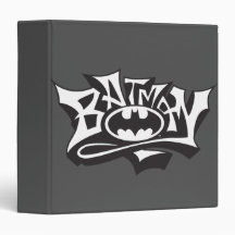 Batman Graffiti Name Binder