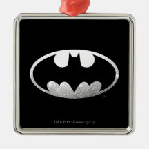 Batman Grainy Logo Christmas Ornaments