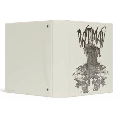 Batman Graphic Novel Pencil Sketch 2 Vinyl Binder by batman