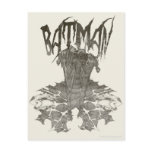 Batman Graphic Novel Pencil Sketch 2 Postcard