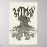 Batman Graphic Novel Pencil Sketch 2 Poster