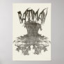 Batman Graphic Novel Pencil Sketch 2 Poster