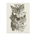 Batman Graphic Novel Pencil Sketch Postcard