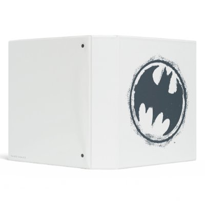 Batman Gray Grunge Logo binders