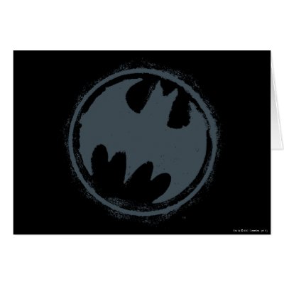 Batman Gray Grunge Logo cards