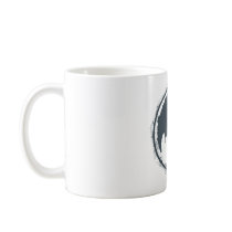 Batman Gray Grunge Logo Mugs