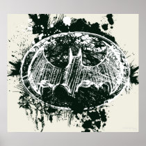 Batman Grunge Splatter Sketch Posters