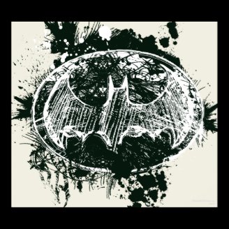 Batman Grunge Splatter Sketch Posters