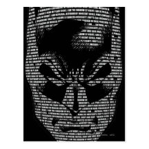 Batman Head Mantra Post Card