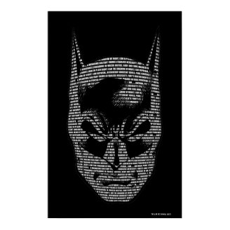 Batman Head Mantra Poster