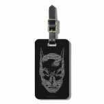 Batman Head Mantra luggage tags