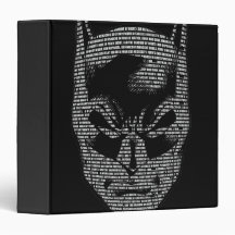 Batman Head Mantra Vinyl Binders