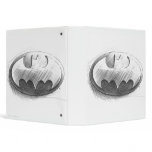 Batman Insignia Drawing Vinyl Binders