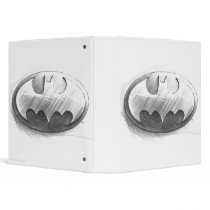 Batman Insignia Drawing Vinyl Binders