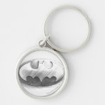 Batman Insignia Drawing Keychain