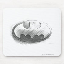 Batman Insignia Drawing Mouse Pad