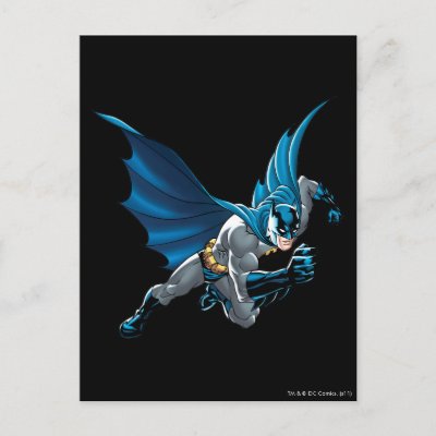 Batman into action postcards