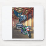 Batman &amp; Joker - Riding Motorcycles Mouse Pads