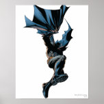 Batman Jumping Down Action Shot posters