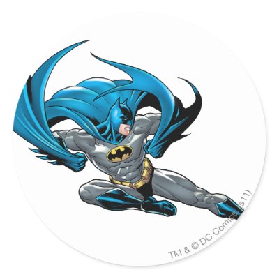Batman kicks right stickers