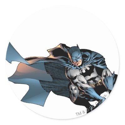 Batman Leaping Forward stickers